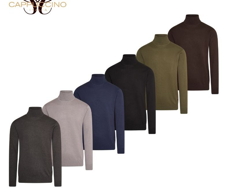 Trento High Neck Melange Pullover