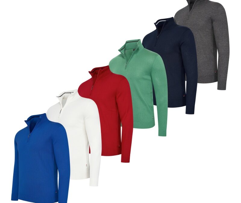 Bergamo QTR Zip Knit Pullovers