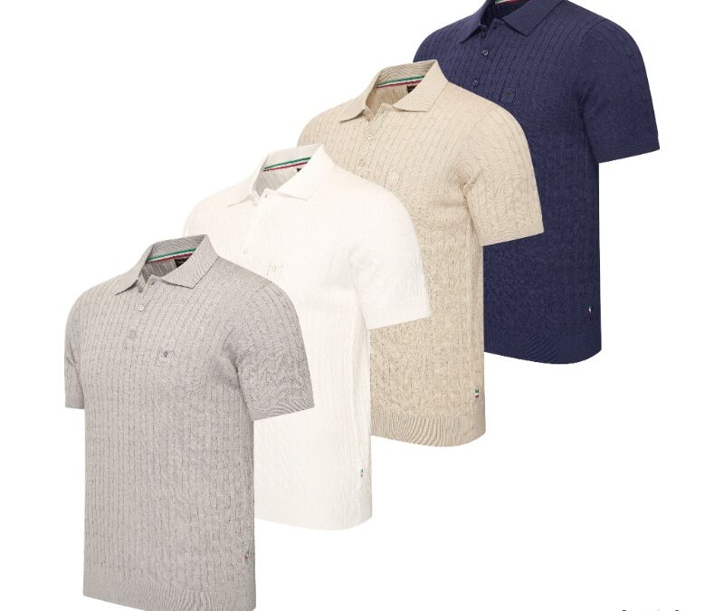Caorle Cable Knit Polo